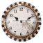 18 Inch Quartz Analog New Style wall Hanging Natural Slate Stone Clock