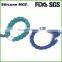 USA hot sale silicone bracelet for women and mans gifts with metal charm