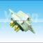 2pin 2W2 brass plating pins female solder D-SUB connector