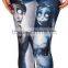 east knitting New space the Corpse Bride Printed fitness leggings punk rock pants