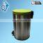 Round Stainless Steel Foot Pedal Garbage Trash waste Bin for Kitchen Bathroom