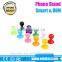 Universal Super Cute Mini Shaped Silicone Rubber Cuction Cup Smart Phone Cellphone Stand Holder Mount for Apple iPhone 6