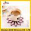 heat-resistant fashionable placemats and coasters silicone rubber with flower shaped