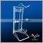 3 levels sturdy black flooring detachable metal water bottle rack