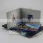 file pocket video card with gold/golden hot stamp