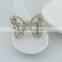 hot selling Table Decoration & Accessories Type rhinestones butterfly shape wedding napkin ring