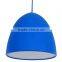 Silicone Pendent Light, Suspension Lamp Light Fixture With Colored Fabric Wire