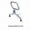 Single seat light silver stainless steel salon waiting room chairs