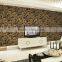 Elegant and rich antiquity PVC 3d office grass cloth wallpaper
