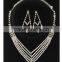 Factory Trade Assurance fashion stone necklace and earring set