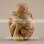 Olive Wood Carved Composition of Loving People