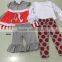 Baby new year clothes western girl fashion thanksgiving garment outfit ruffle outfits