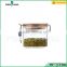 750ml empty glass storage jar mason jar with clip lid