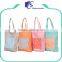 New recycle custom printed polyester tote bags / foldable tote bag with snap closure                        
                                                                                Supplier's Choice