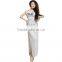 Wuchieal High Elastic Lace Belly Dance Practice Dress Bellydance Costume without Sleeves