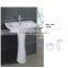 Western Style Bathroom Pedestal Sinks/healthy pedestal outdoor wash basin