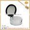 Hinged loose powder jar with sifter and mirror