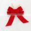 Printed custom elastic loop gift ribbon bow for box