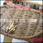 willow basket of junket shape with cover