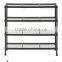 Metal Frame Bundle Bookcase Ladder,Black