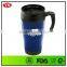 eco friendly plastic thermal mug 400 ml with handle