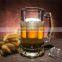 Factory supply 400ml beer mug promotional beer glass cup with handle