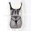 Geometrical shapes spaghetti strap mature women underwear
