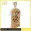 Fashion stainless steel jewelry custom engraved logo gold jesus pendant with cz