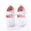 drill floral print infant flower leather shoe baby girl shoes