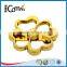 Gold flower shape fashion metal handbag lock