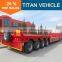 Titan heavy duty 4 axle low bed container car trailer with high quality