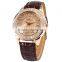 Ladies Women Bling Diamond Princess Fashion Leather Strap Quartz Wrist Watch For Gilrs
