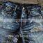 Custom High quality vintage wash distressed Japanese selvedge jeans denim selvedge denim jeans (LOTV025)