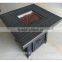 48" x 48" Square Chat Fire Pit Table - Outdoor FirePlace Fire Pit Heater Back Yard Propane Gas Patio Table Furniture