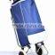 Kawachi Shopping Trolley Bag With Folding Chair - Blue