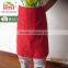2017 high quality promotional half waist apron for men and women made to order