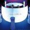 Illuminated furniture/led furniture remote control color change led round bar counter