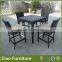 Outdoor bar gazebo furniture plastic wood top rattan table