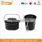 Black color galvanized picnic ice bucket