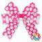 Blue Heart Pattern Grooming Bows Baby Kids Hair Ribbon Boutique Wholesale Style Hair Bows
