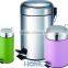 2016 Houseware large metal garbage bin trash can dust bin