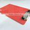 A5 PS red smooth school clipboard