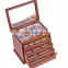 latest fashion handmade high quality exquisite becorative wooden jewelry packing box with drawers mirror lock
