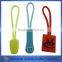 Custom logo pvc cord lock slider zip puller