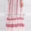 Wholesale Women Apparel Breezy White Cotton-blend Gauze Multicolor Maxi Skirt(DQE0379SK)