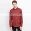Custom hot stylish plaid red business dress formal shirts for men