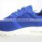 Blue upper specialized white outsole air cushion men running shoe oem