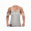 Professional cotton men's fitness athletic muscle sports running tank top ,gym singlets Y back stringer tank tops wholesale