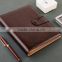 25K PU leather planner with metal buckle custom business organizer agenda emboss/gold stamp logo