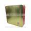 China supplier empty square christmas chocolate tin box